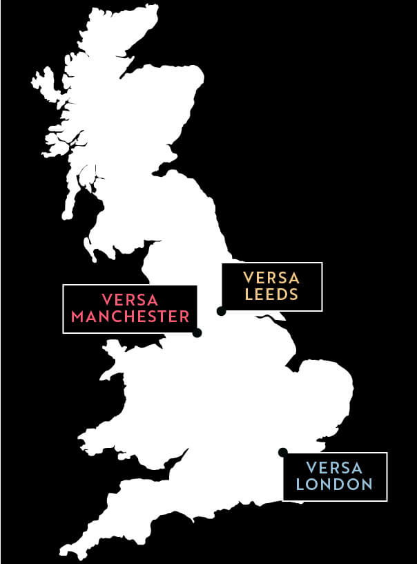 Versa UK map